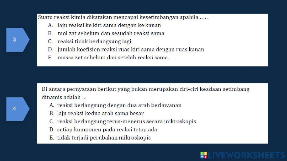 Pergeseran Kesetimbangan