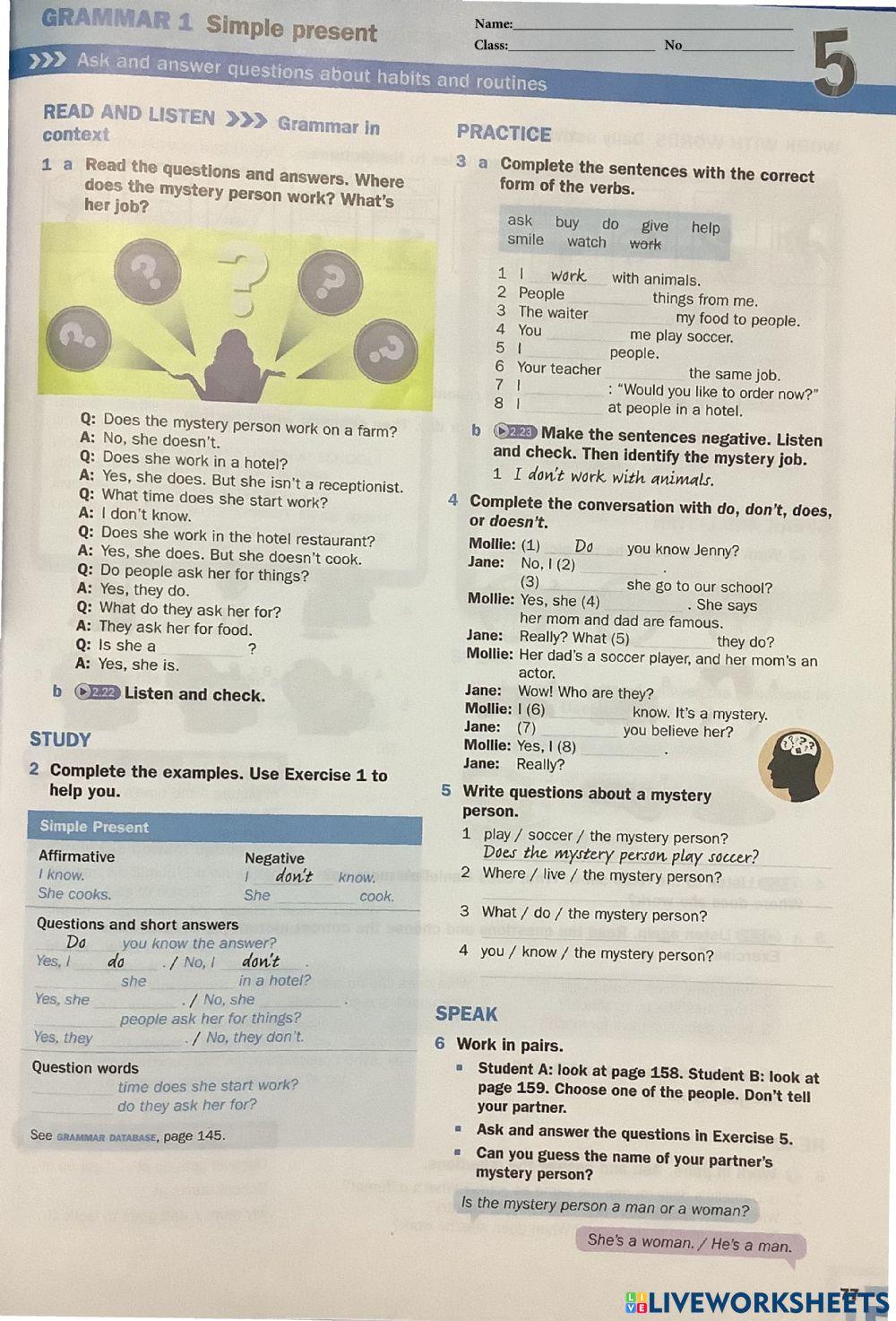 Go Beyond1 Exercise Page 77