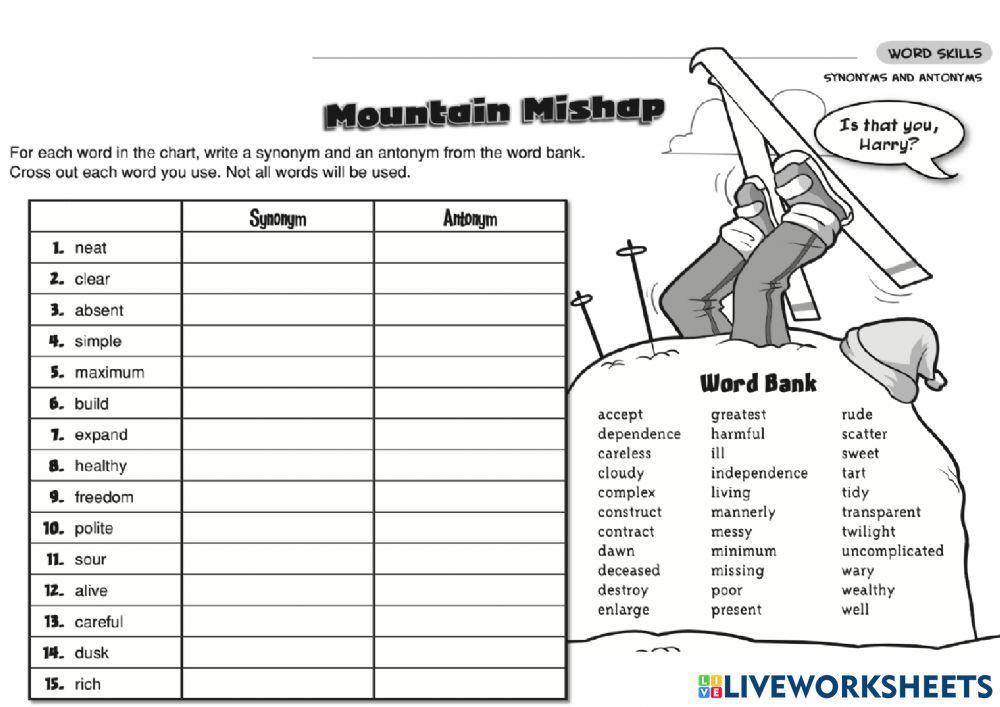 Thesaurus - Practice 1
