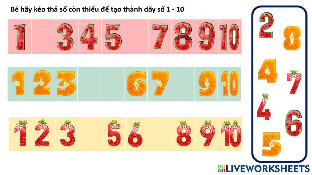 Điền số còn thiếu?