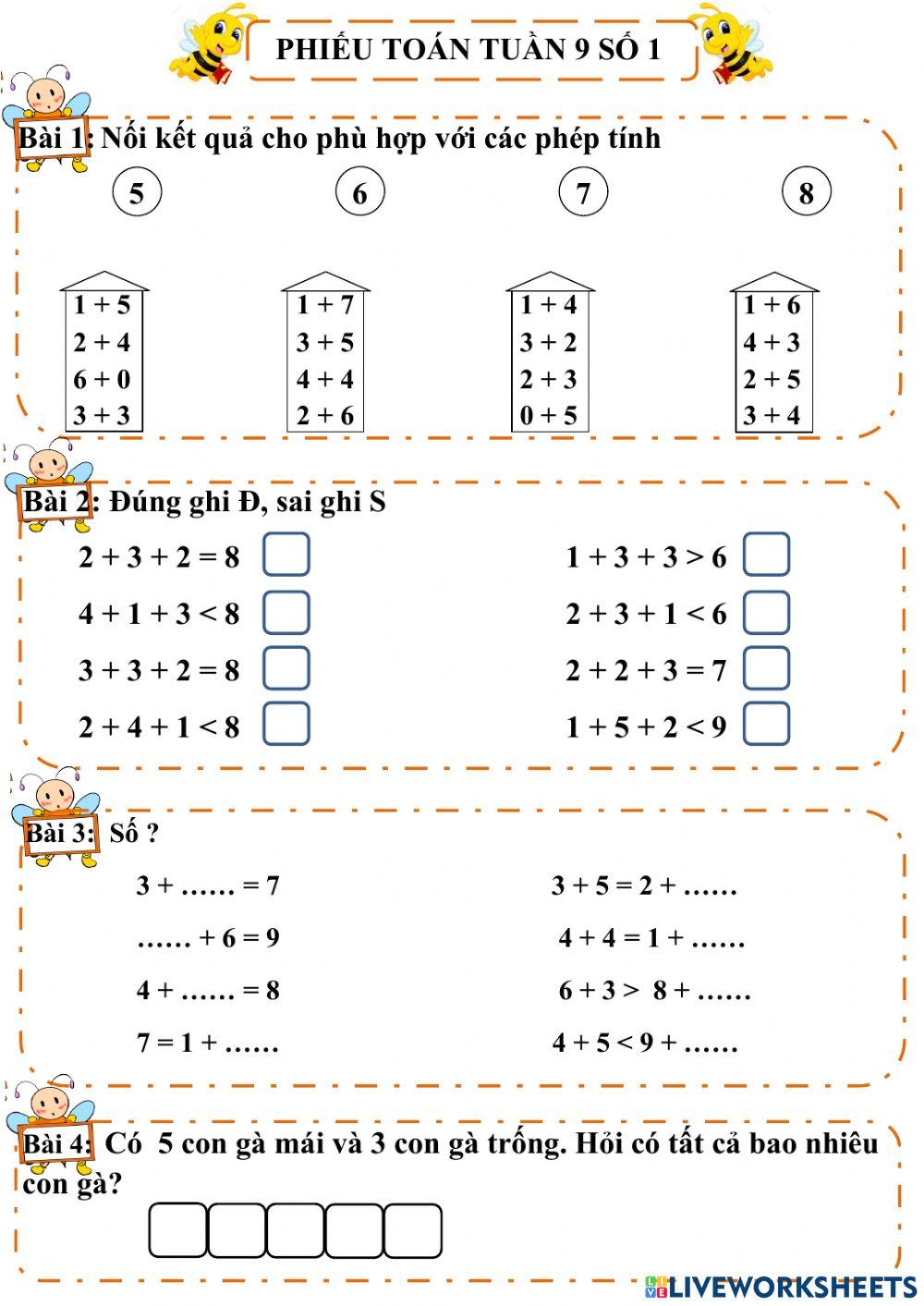 Toán tuần 9 số 1
