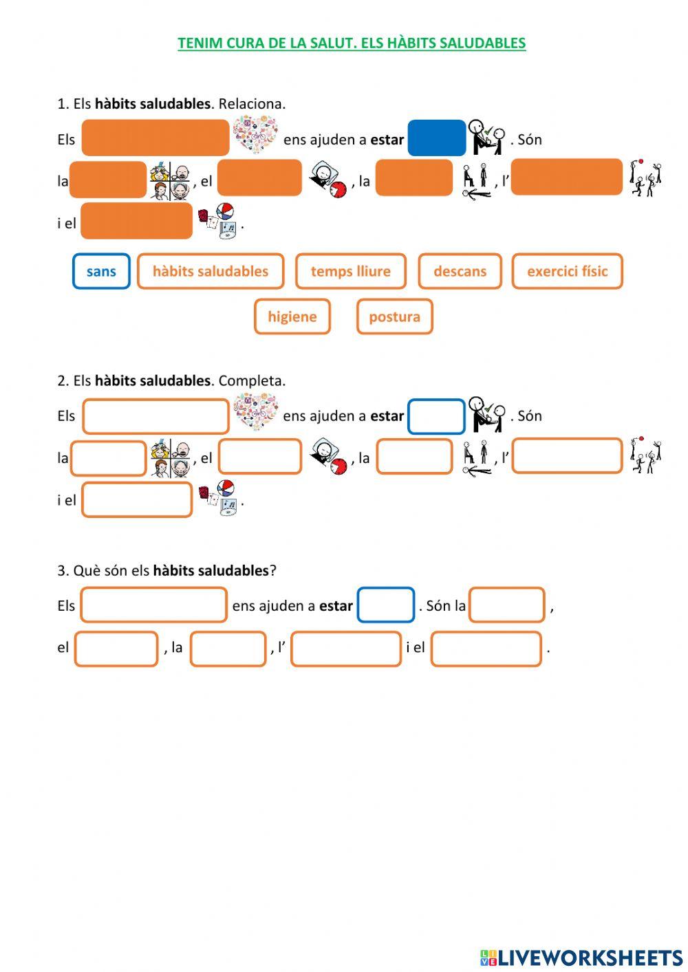 Tenim cura de la salut. Els hàbits saludables