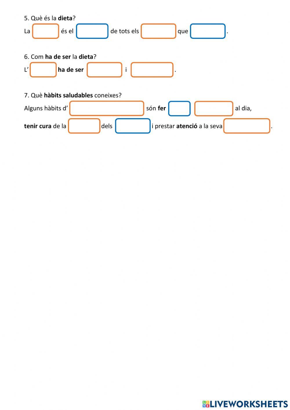 Tenim cura de la salut. L'alimentació saludable