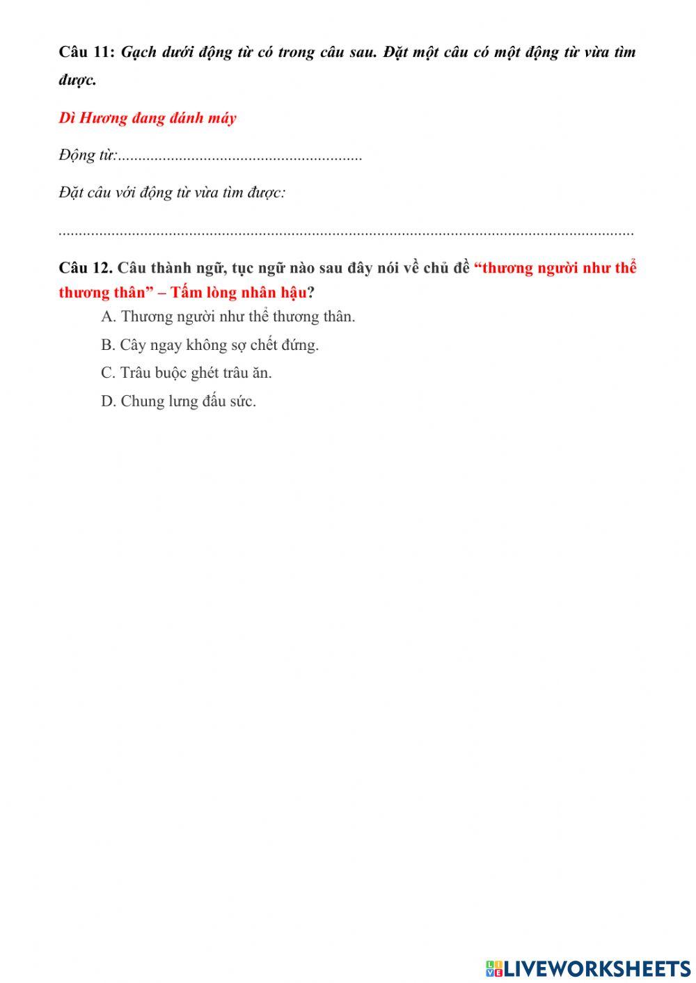 Đề kiểm tra thử TV lần 2 (số 2)