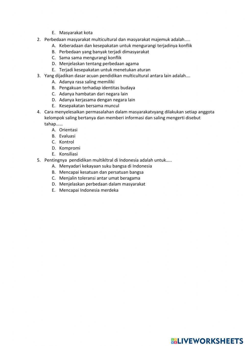 Masyarakat multikultural