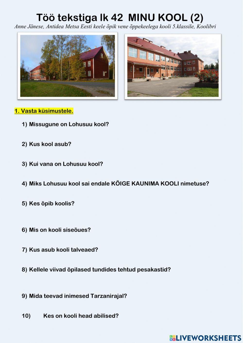 5kl-KOOL (Töö tekstiga MINU KOOL-2)