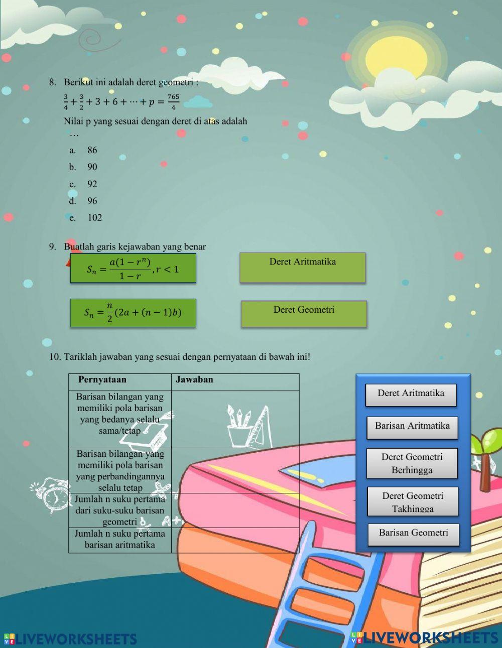 Barisan dan deret geometri