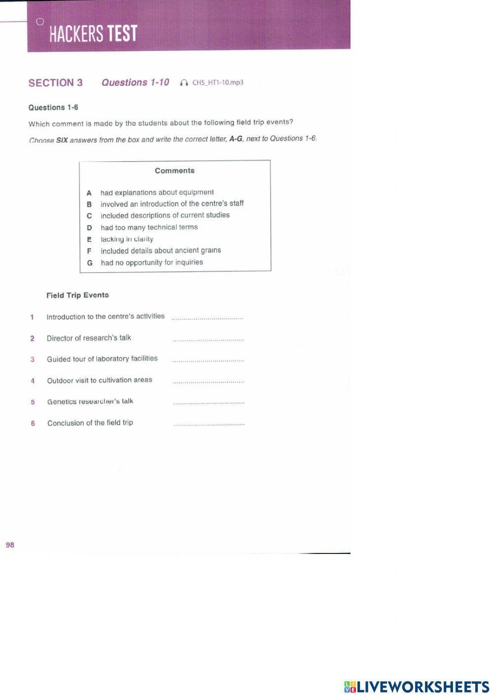 HACKERS IELTS LISTENING - PRACTICE (5)