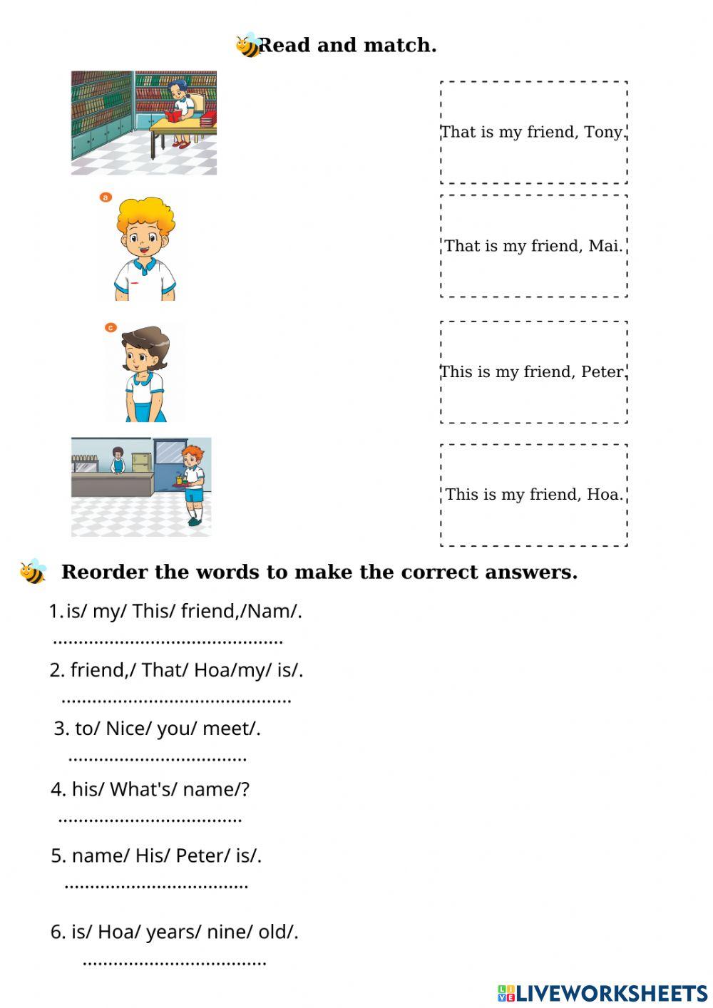 Unit 5 Are they your friends? Lesson 1