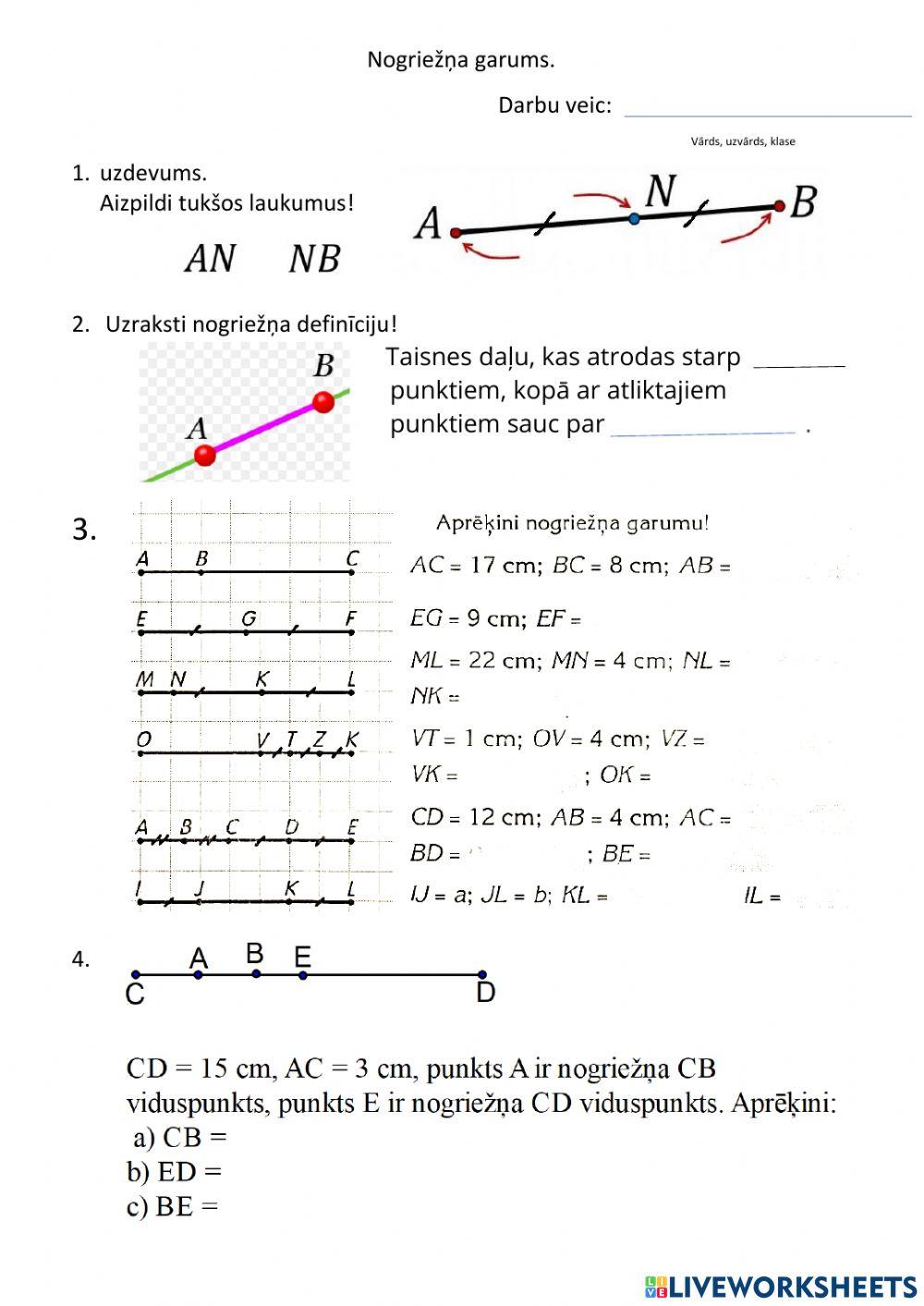 Nogrieznis, nogriežņa garums.