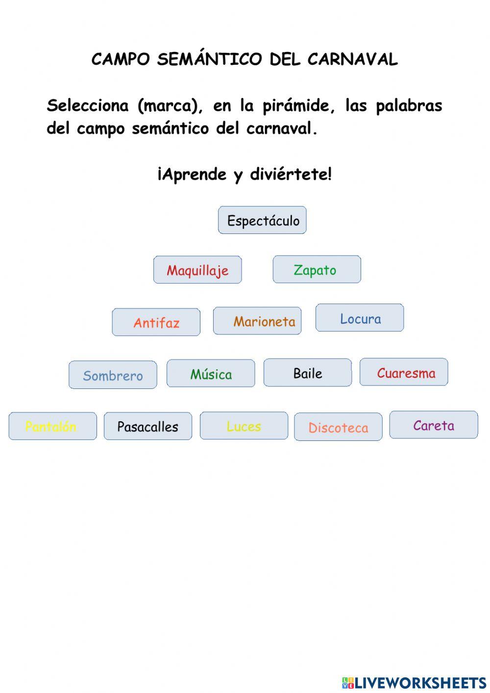 Campo semántico del carnaval