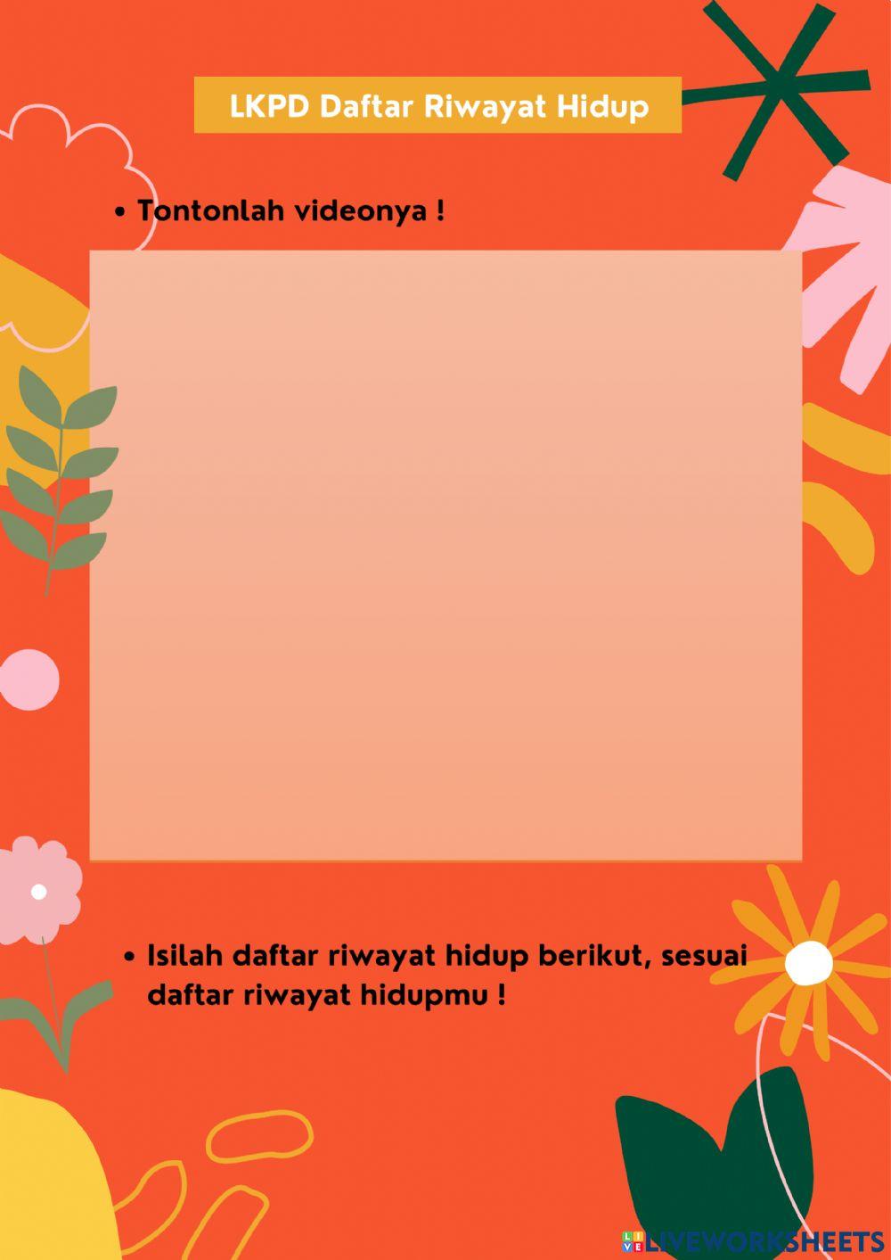 LKPD Daftar Riwayat Hidup