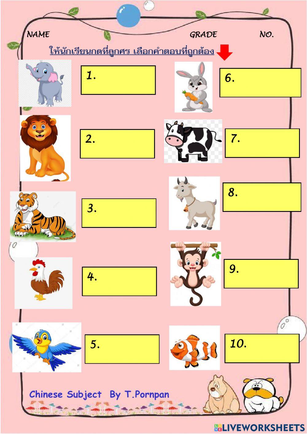 How To Get Free Points On Wild Animals Online G 3 แบบฝึกหัด Wild animals online exercise for | Live Worksheets