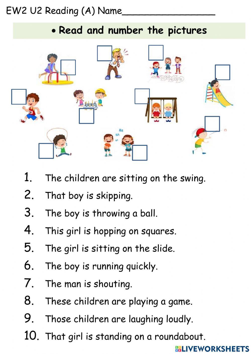 English World 2 Unit 2 Playground