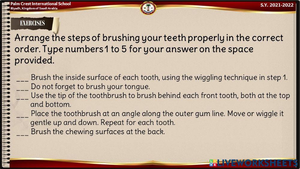 Ways of caring for the mouth or teeth