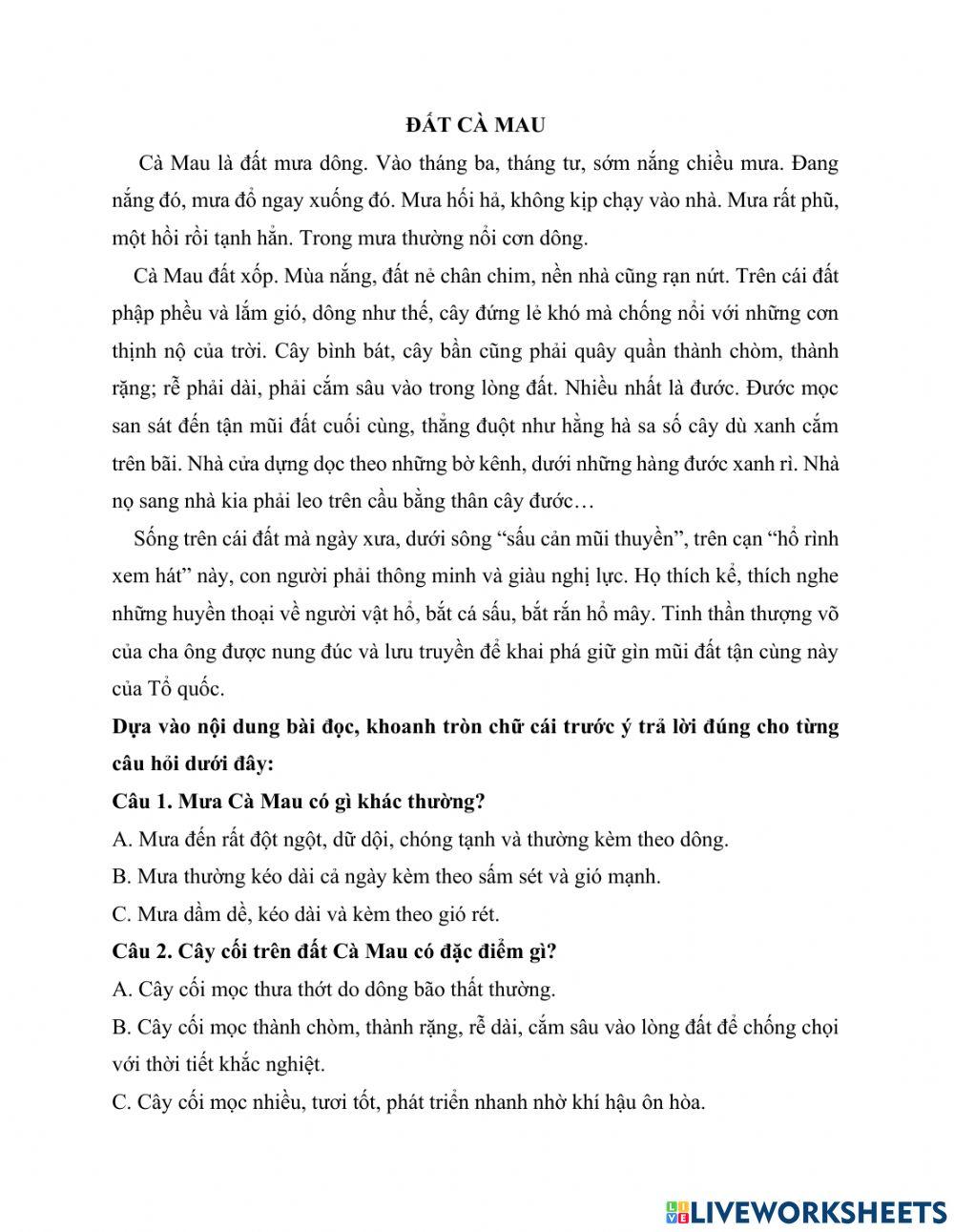 Tiếng việt kiểm tra giữa kì1