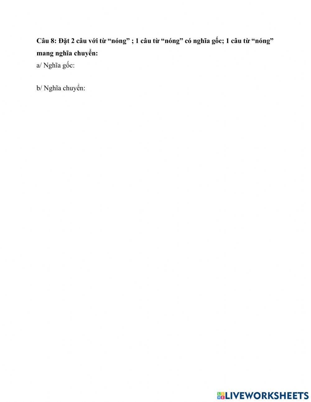 Tiếng việt kiểm tra giữa kì1