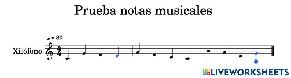Prueba notas musicales