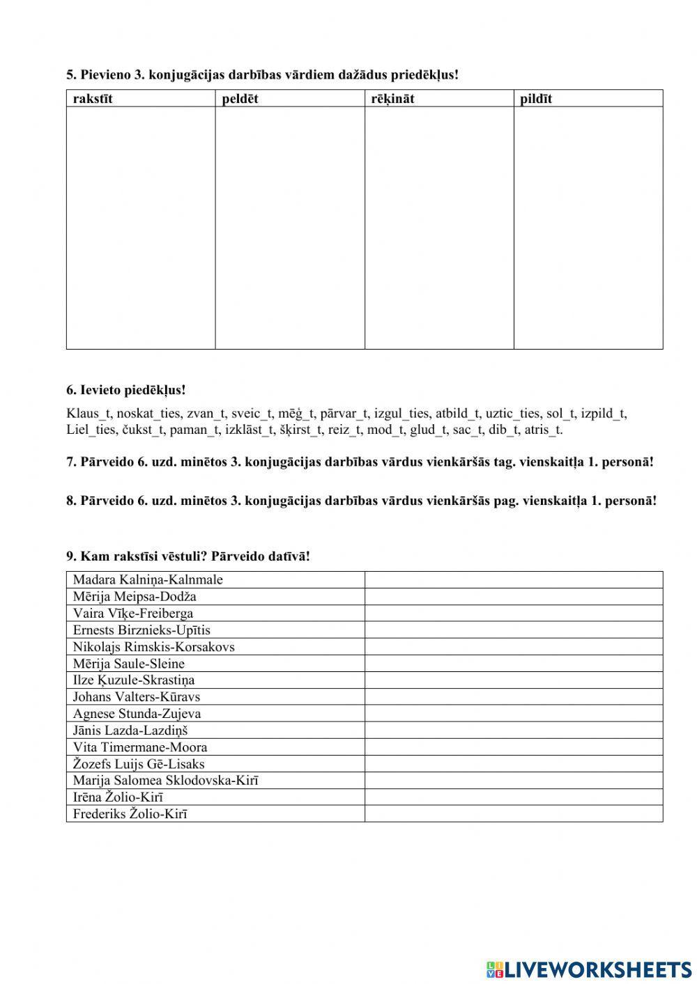 Darbības vārda 3. konjugācija