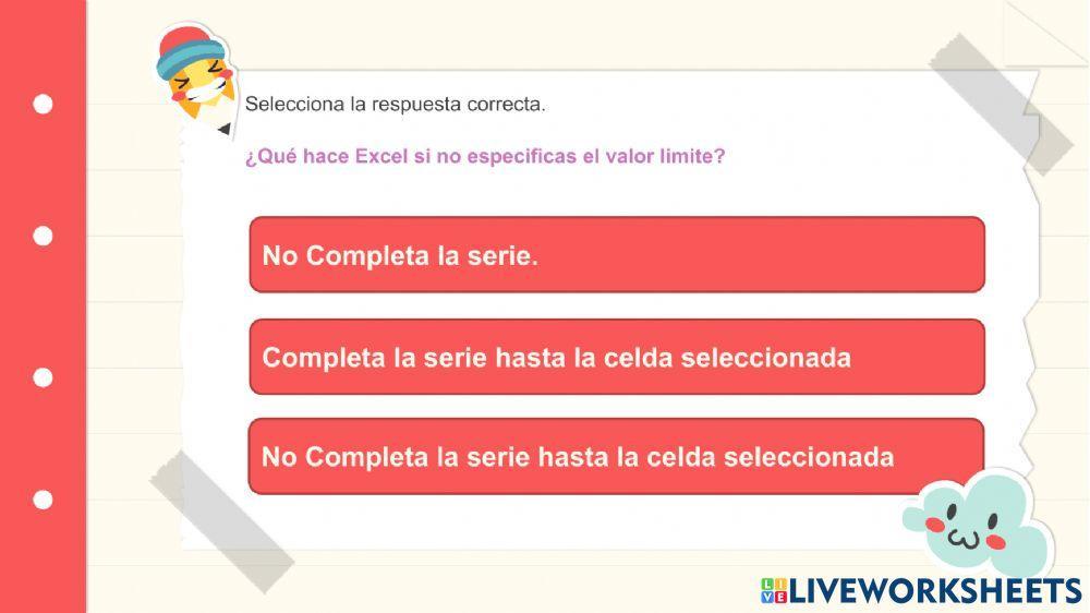 Bordes y colores de celdas- Rellenar series