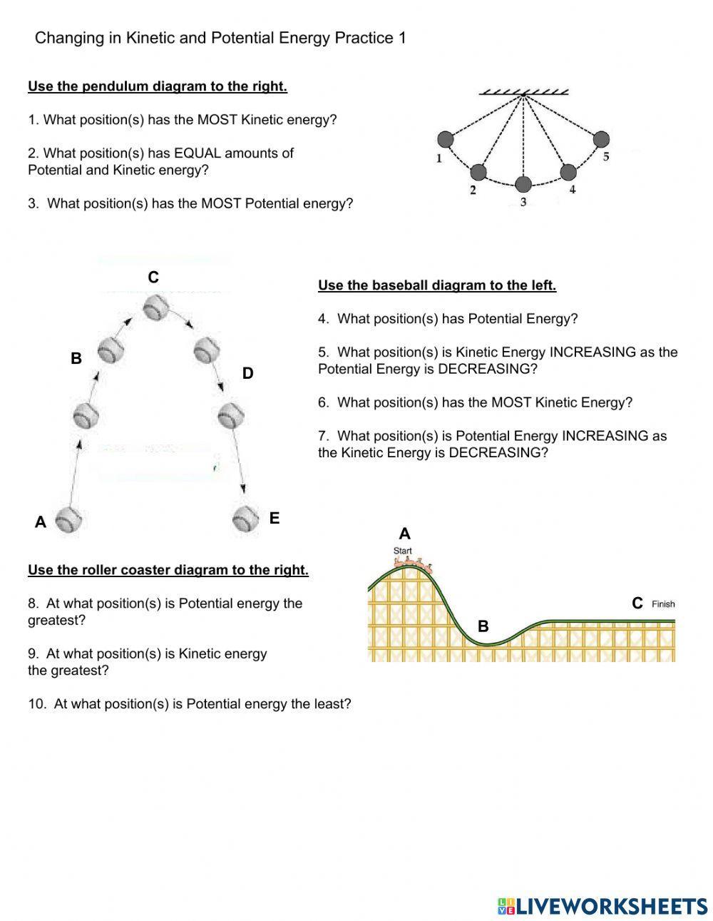 Changing in PE and KE Practice 1
