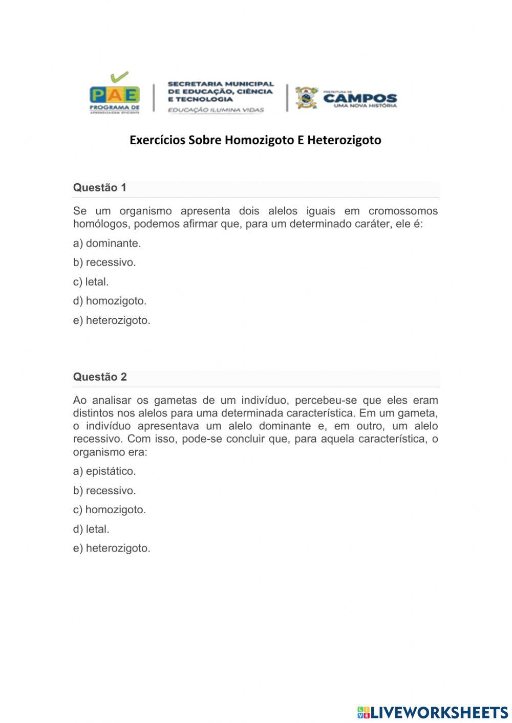 TESTES DE GENÉTICA (11) | Blog do Prof. Djalma Santos, image size:1000x1413