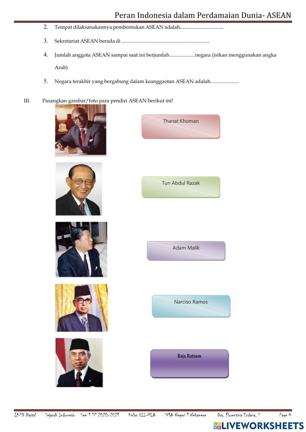 Peran Indonesia dalam Perdamaian Dunia-ASEAN