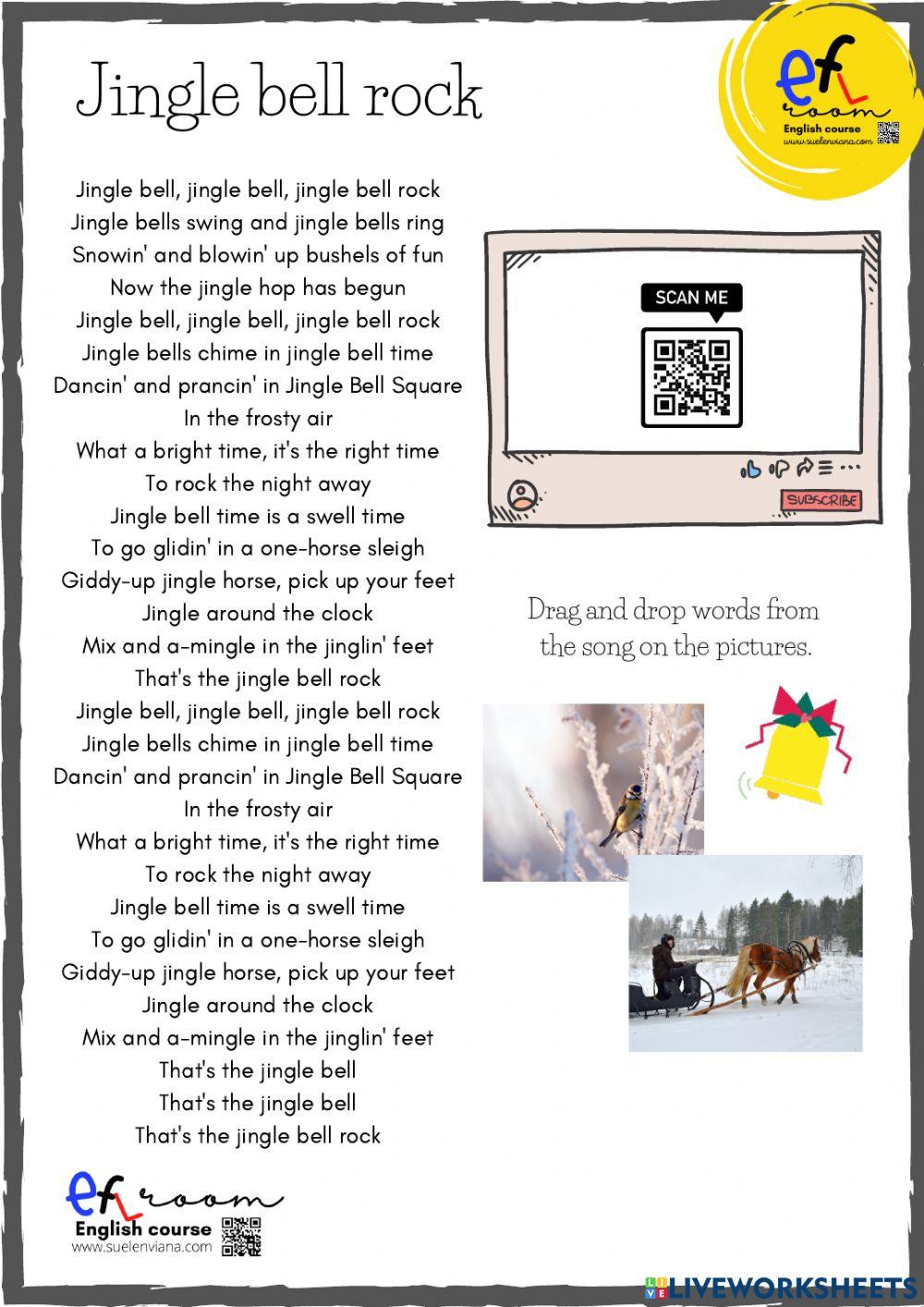 Jingle Bell Rock lyrics - ESL worksheet by Sidhe
