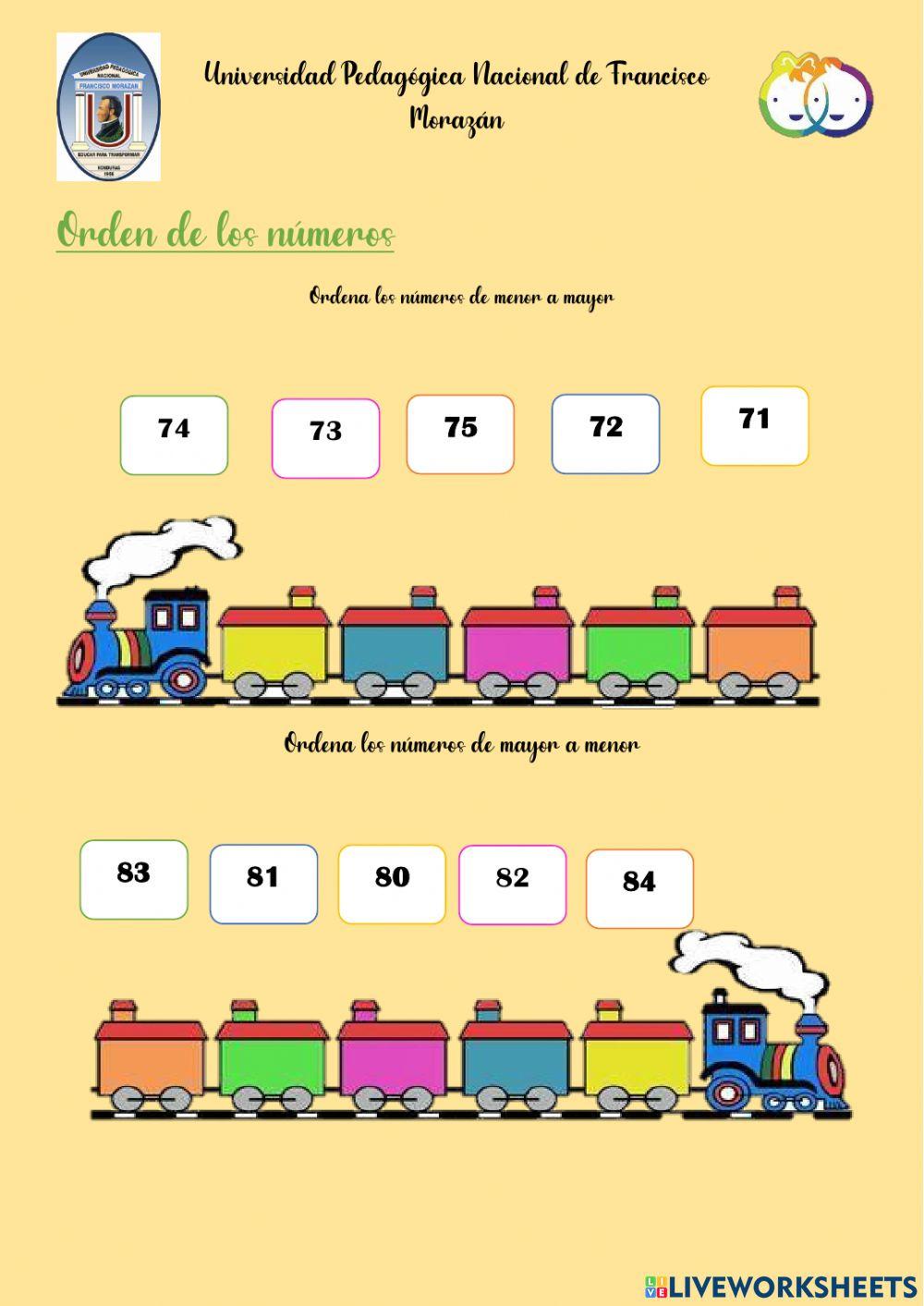 Orden de los números