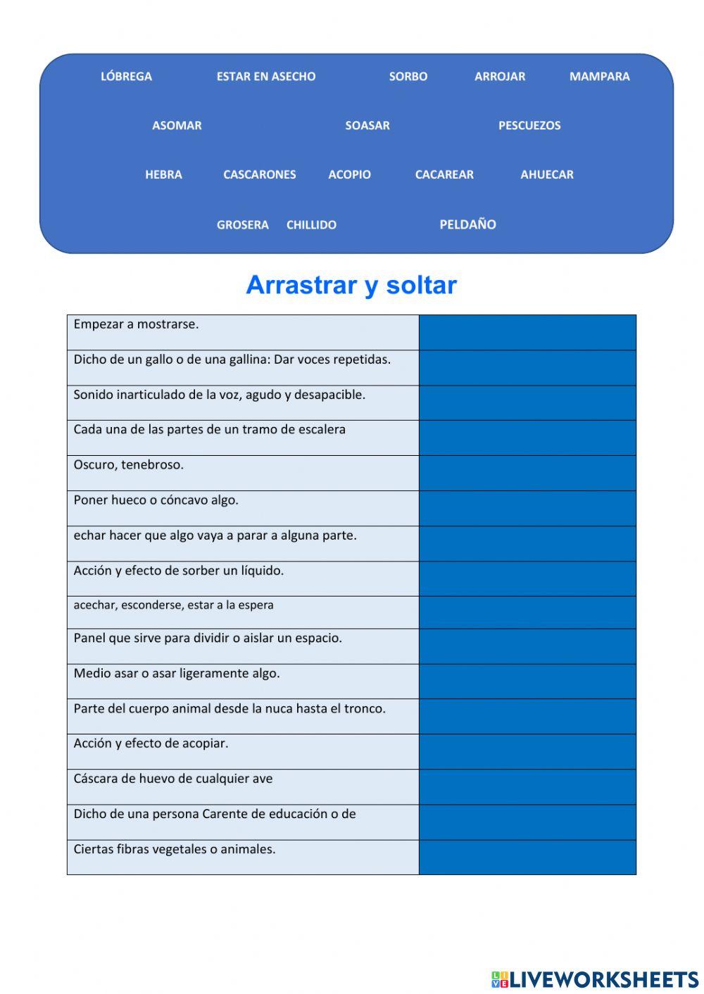 Vocabulario Fortunata y Jacinta