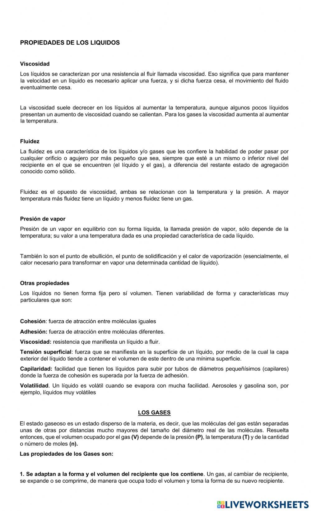 Solidos liquidos y gases