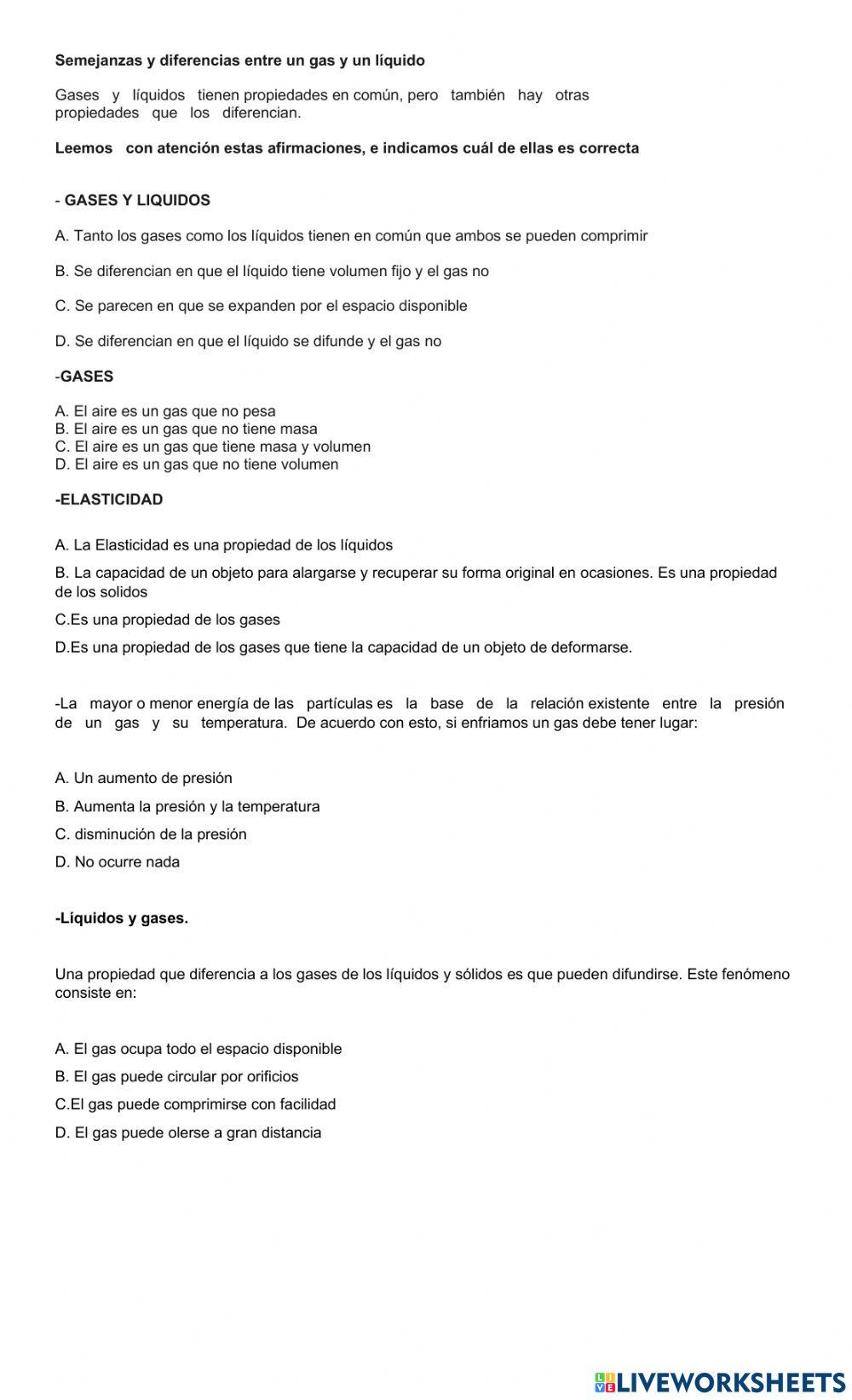 Solidos liquidos y gases