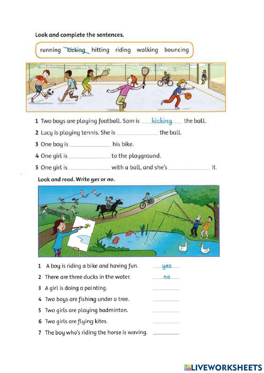 Reading and writing practice