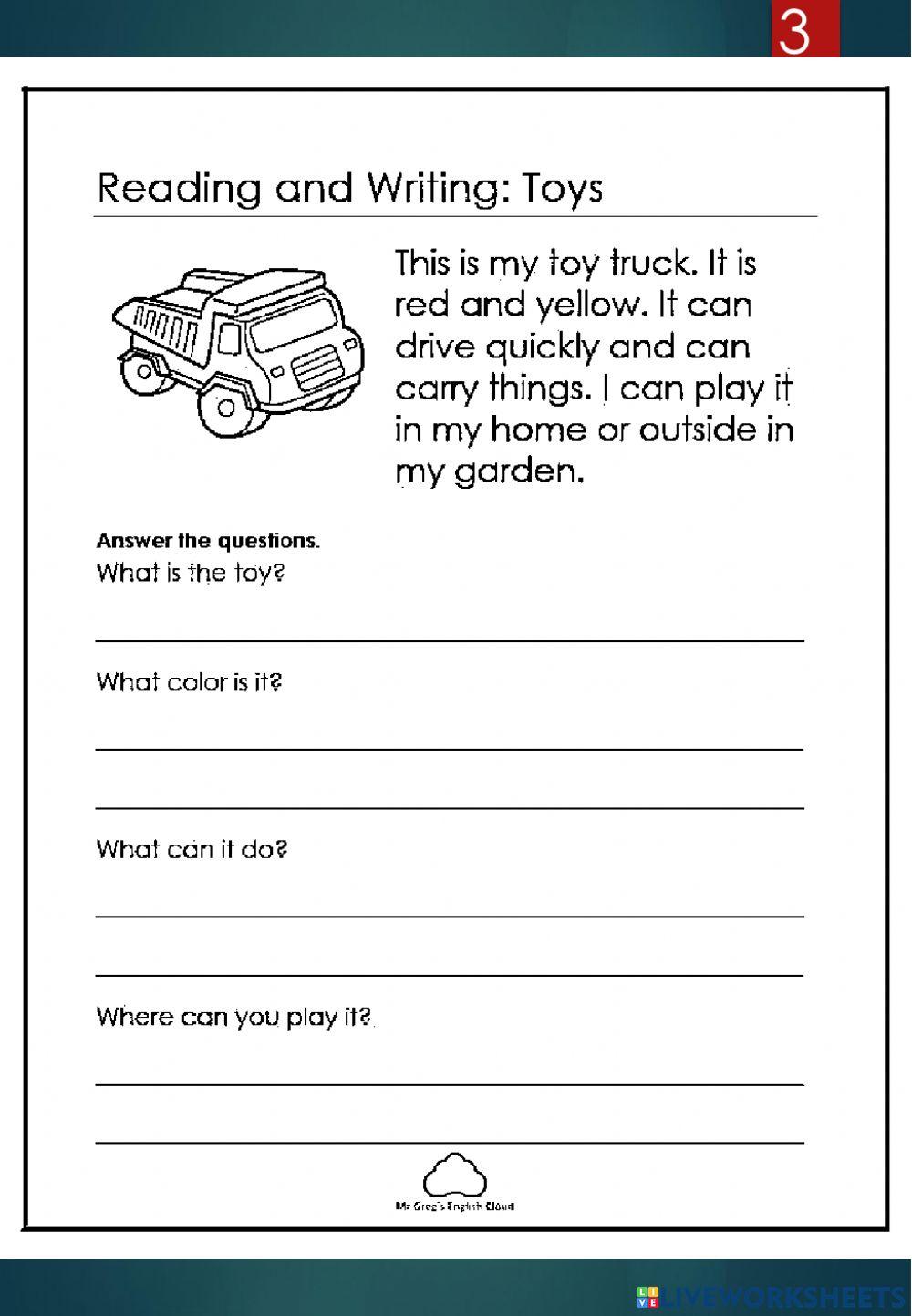 Year 1 Reading Assessment 2