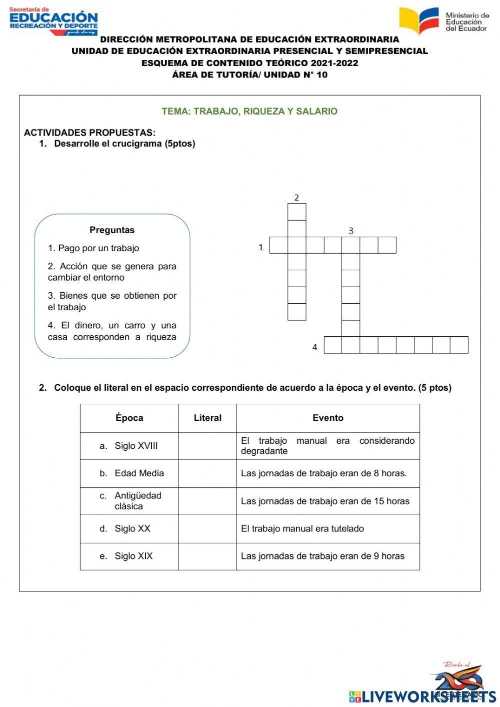Trabajo, riqueza y salario