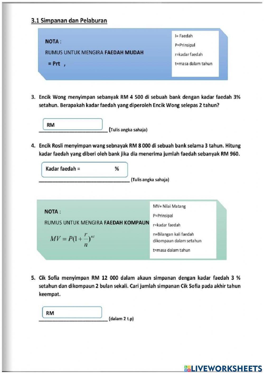 Bab 3 : MATEMATIK PENGGUNA
