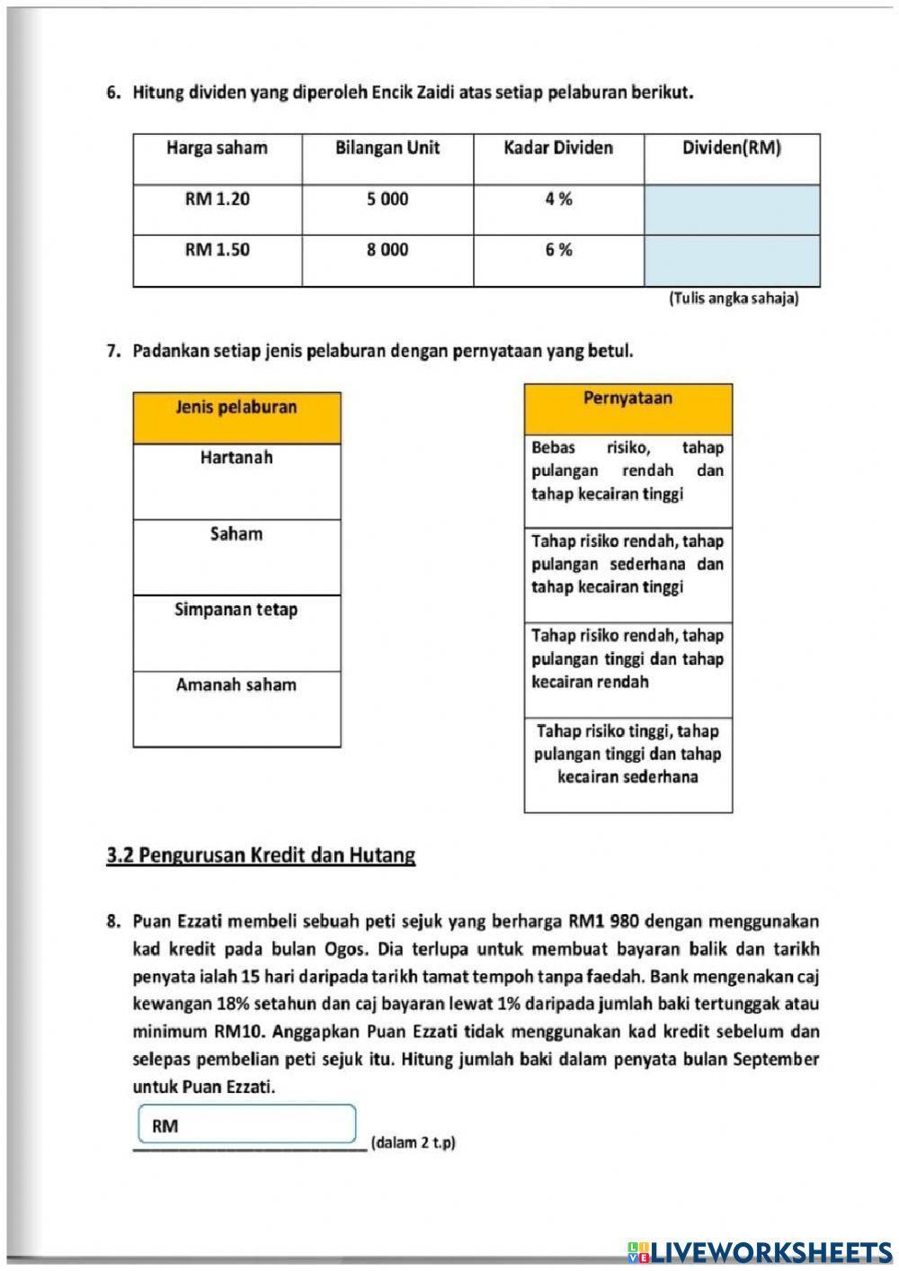 Bab 3 : MATEMATIK PENGGUNA
