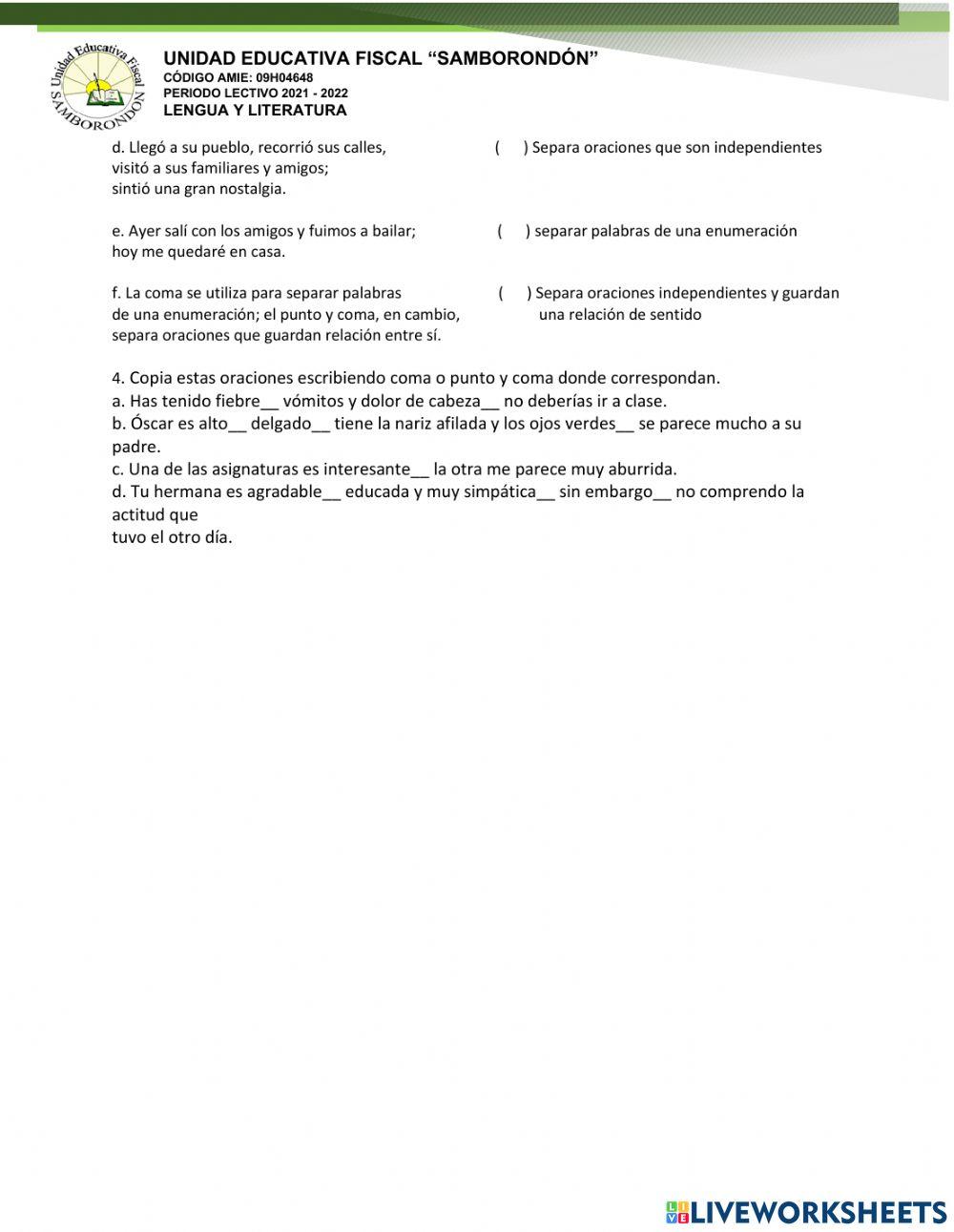 Signos de puntuación