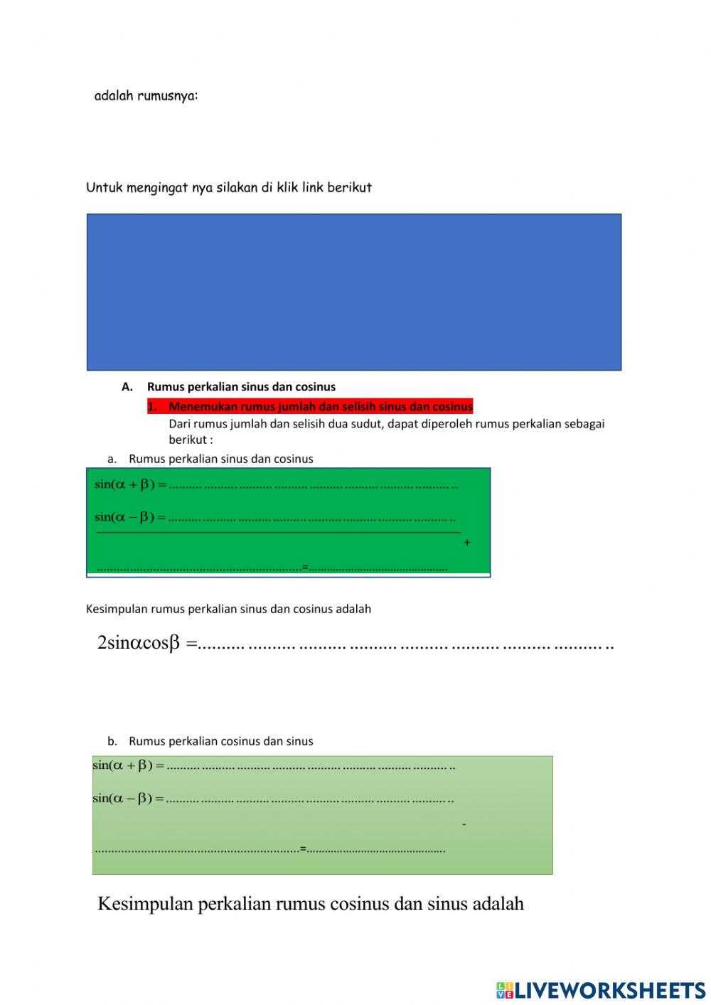 Perkalian trigonometri
