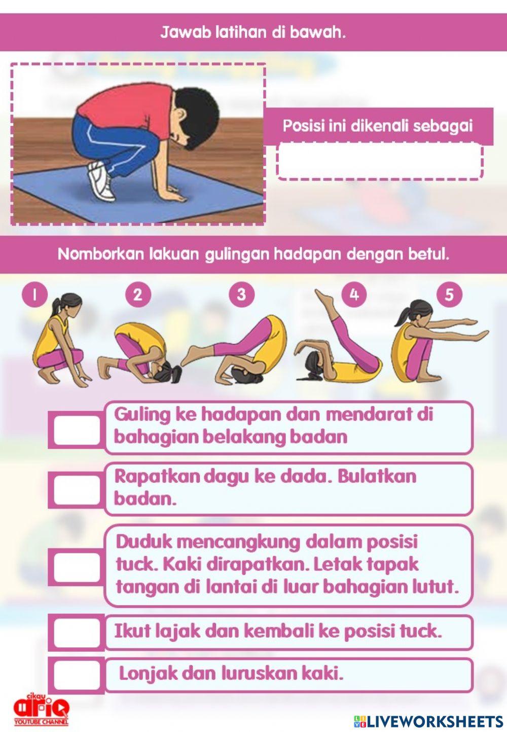 Pjk tahun 1 : guling tenggiling