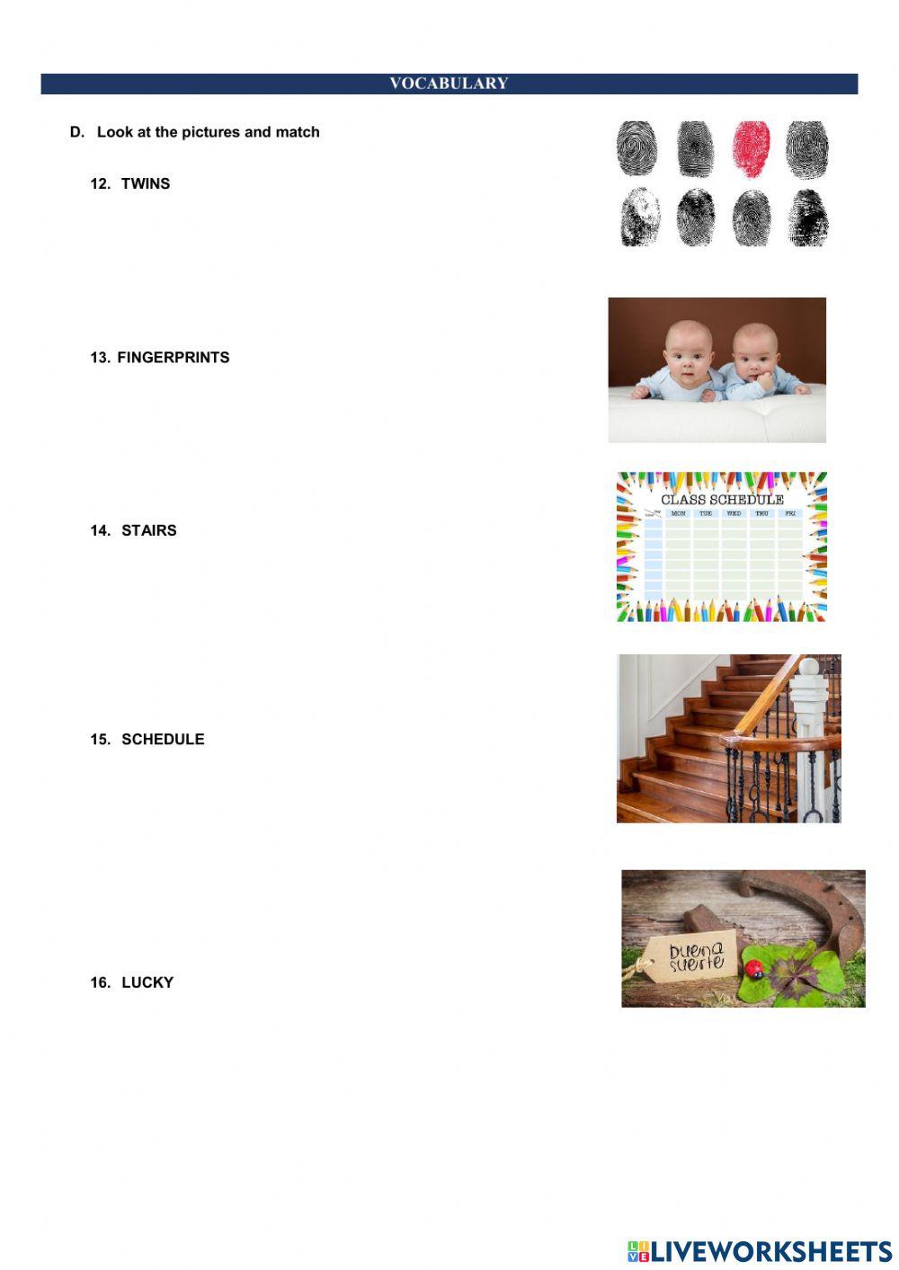 TEST UNIT 1 -FIFTH YEAR