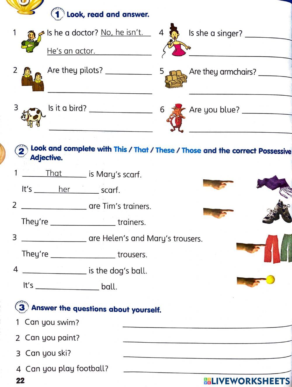English Year 3 Writing ex.3 worksheet Live Worksheets