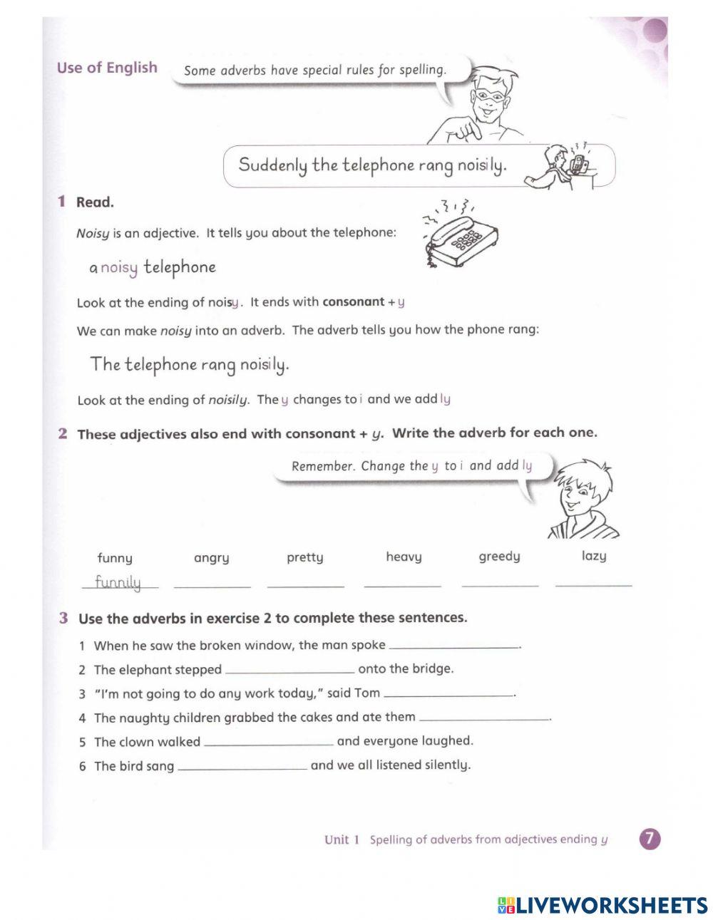 Unit 1 English world 5