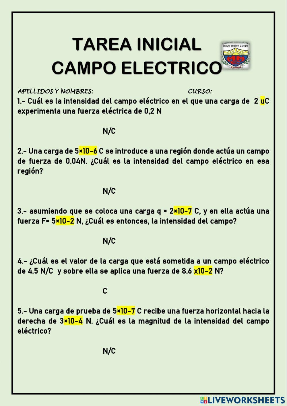 Campo electrico