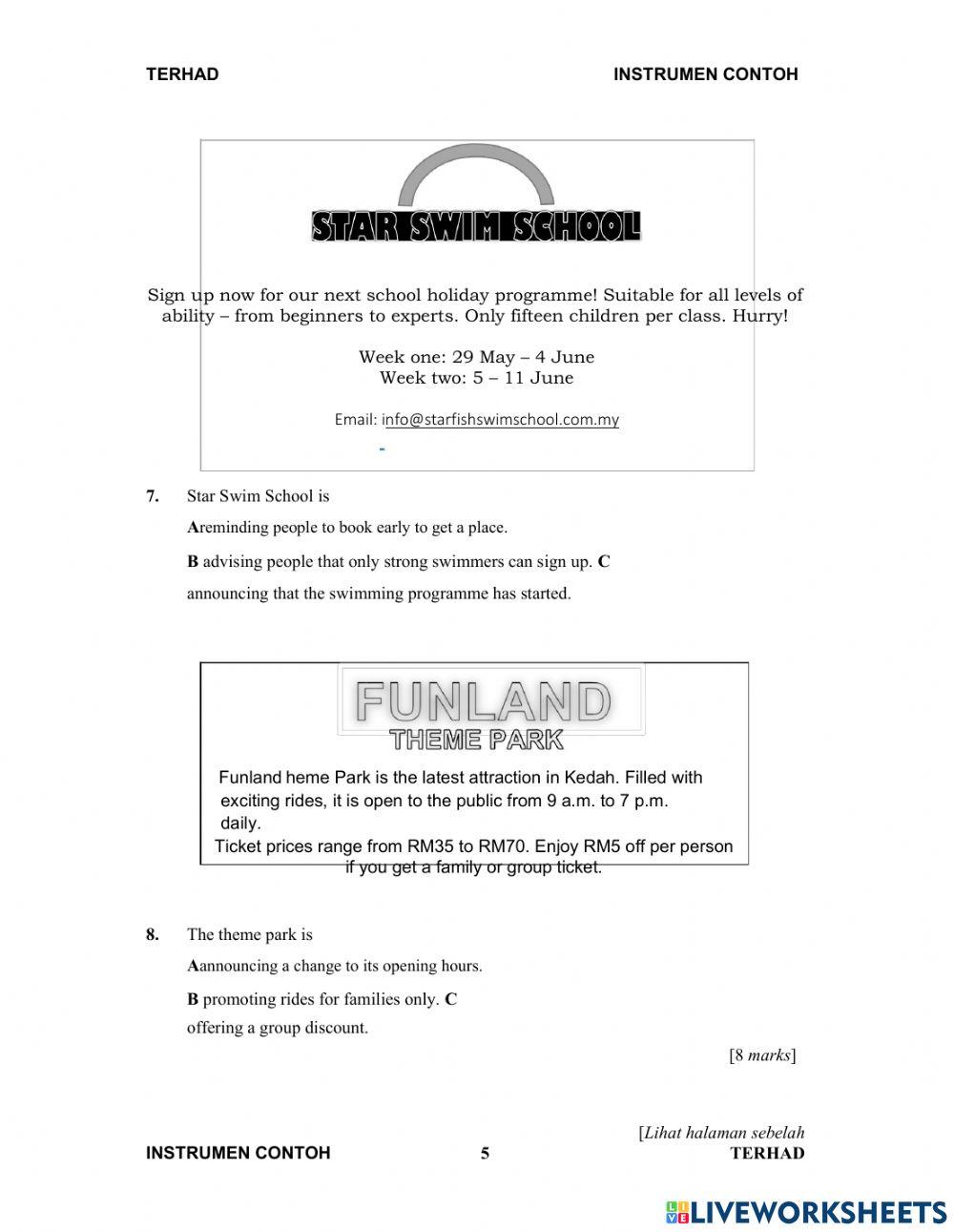 English PT3 exercises
