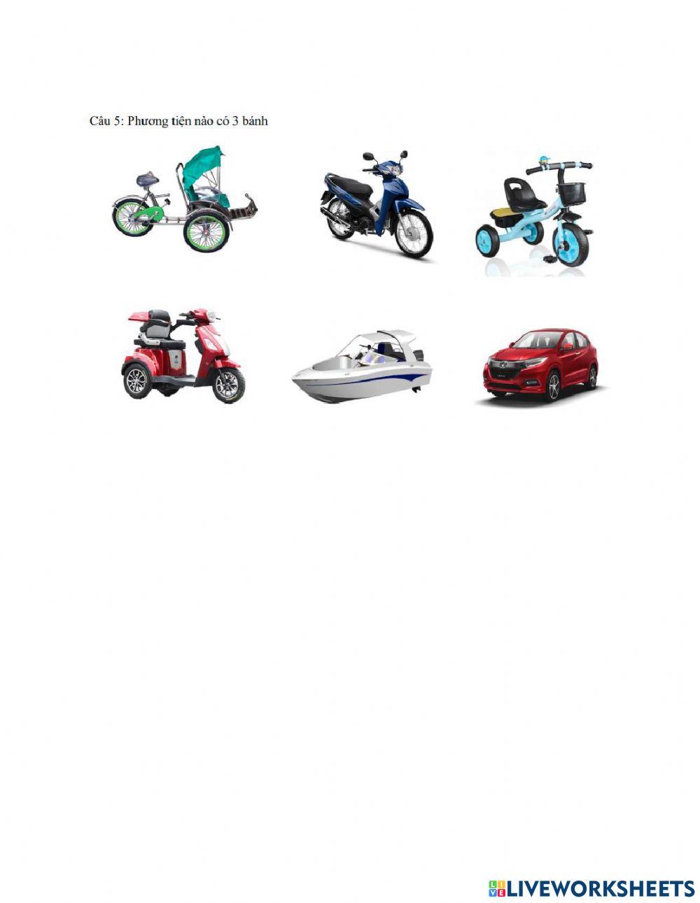 Tnxh 2 phương tiện giao thông