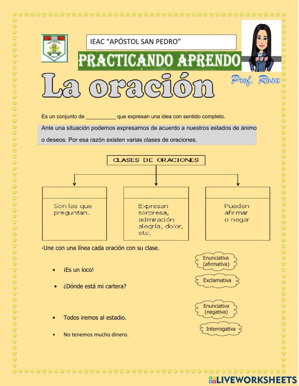 Clases de oraciones según la actitud del hablante
