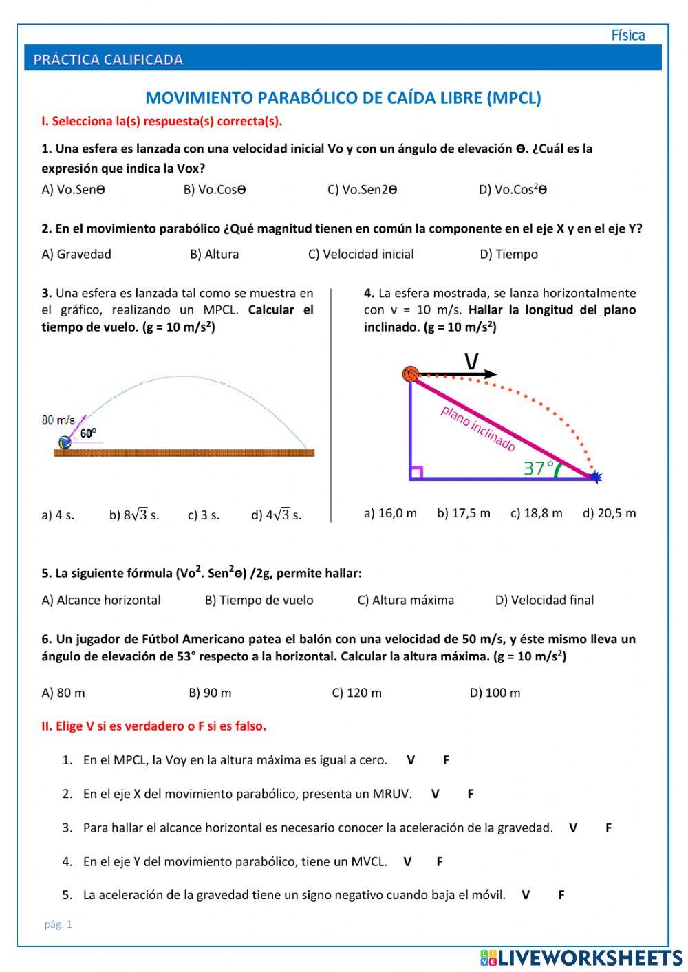 Movimiento parabólico
