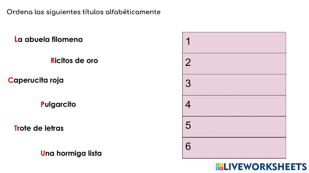 Español 1er trimestre
