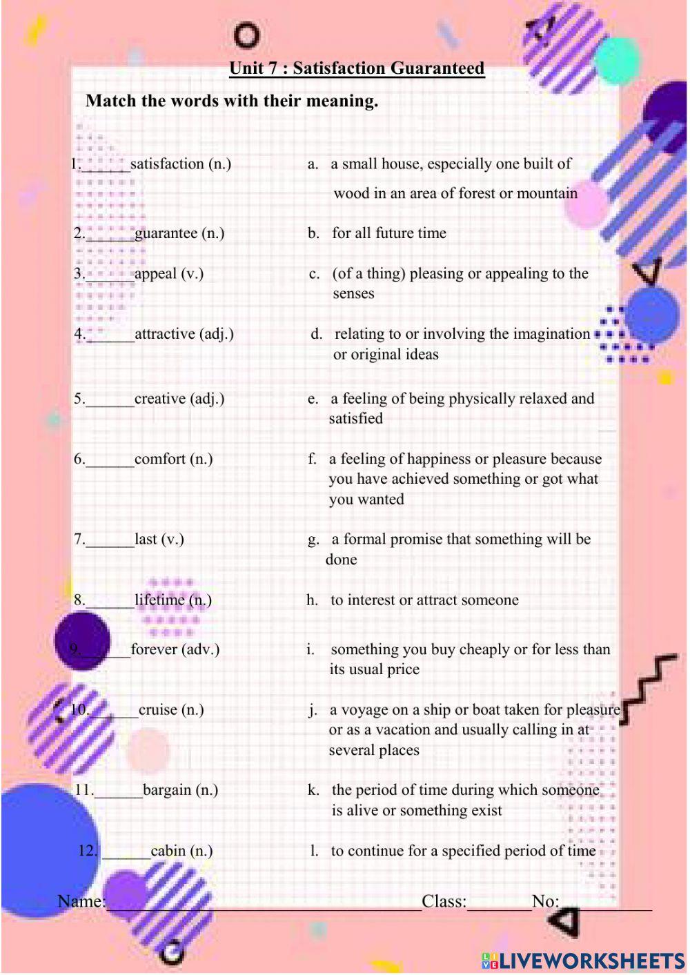 Satisfaction Guaranteed